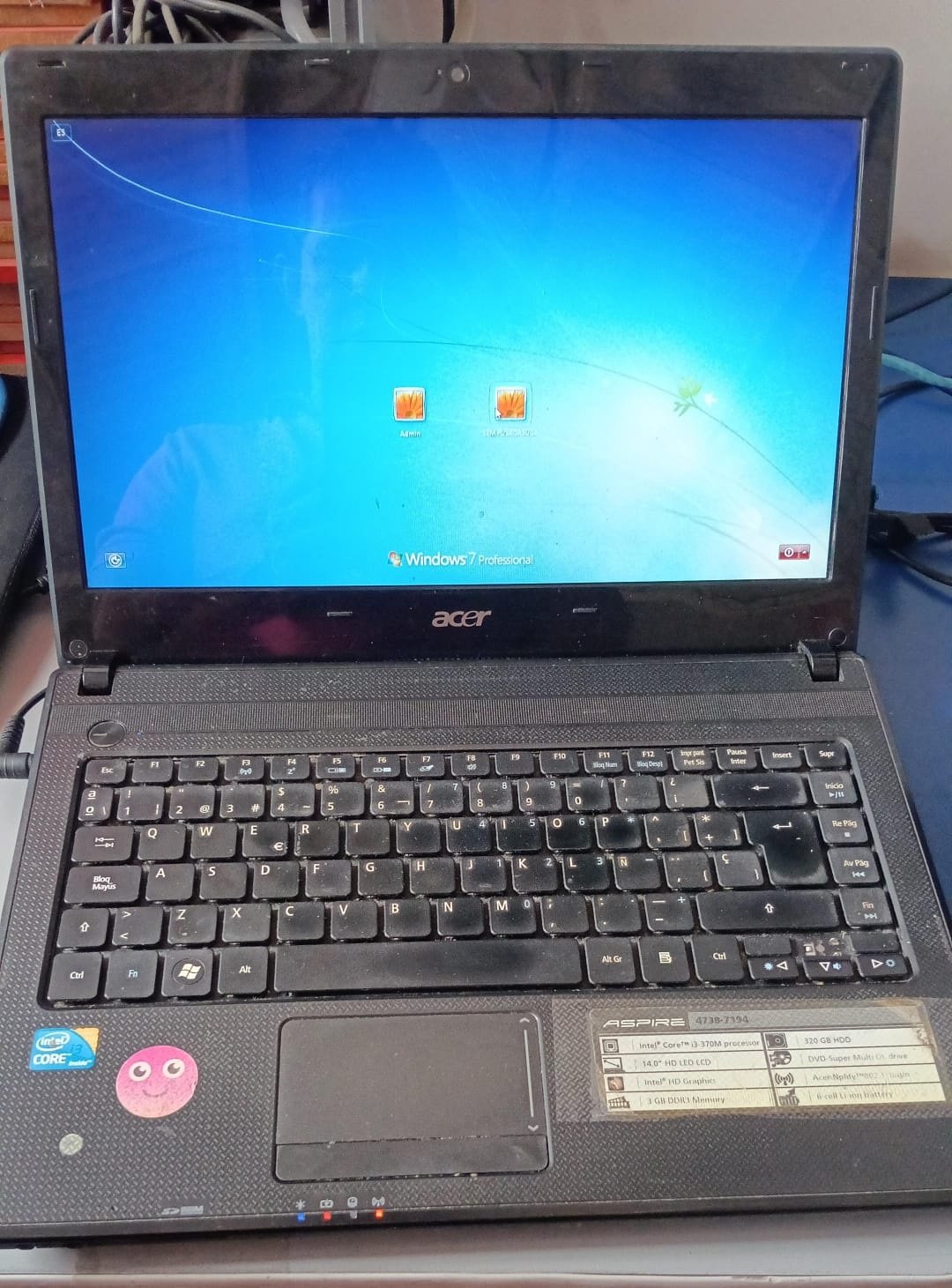 PORTATIL ACER ASPIRE 4738-7194 P 02188