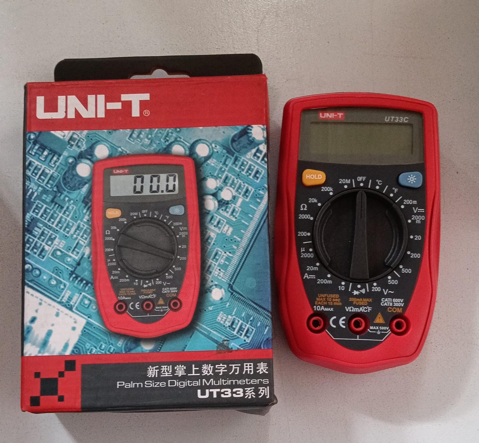 MULTIMETRO DIGITAL UT33-Palm Size